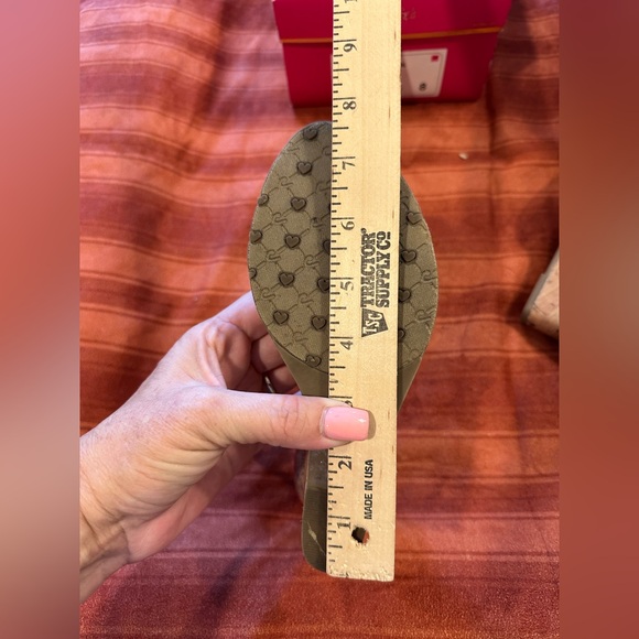 Candie’s Coral Wedge Sandals Size 8 Braided Strappy Cork Platform Summer Boho - Picture 6 of 8